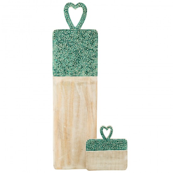 Jolipa Planche Mosaique Long Bois De Manguier Vert.