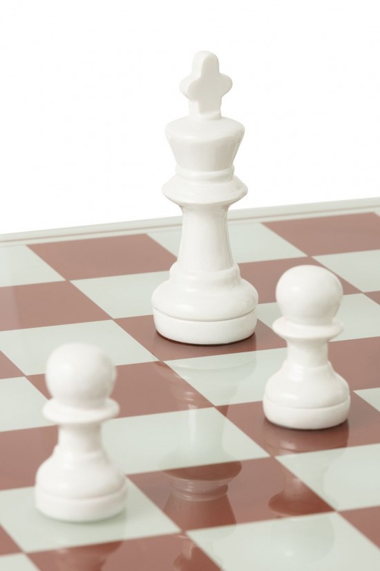 Jolipa Scacchiera Vassoio Poliresina Bianco/Rosso Natale.