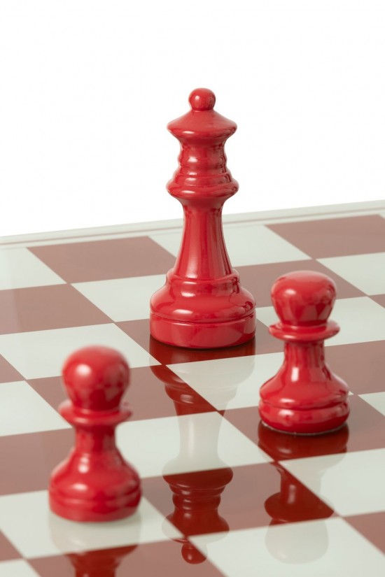 J-Line J Line echiquiers en bois Echiquier Plateau Polyrésine Blanc Rouge Noël.