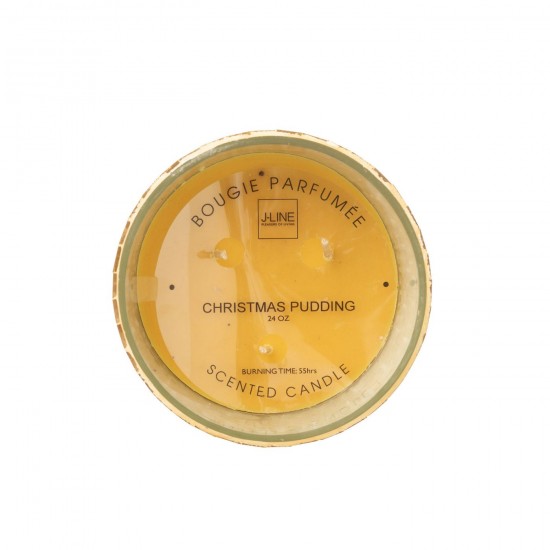 Jolipa Bougie Parfumée Miroir Verre Jaune.