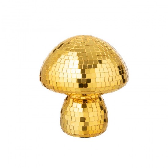 J Line Champignon Miroir Verre Jaune L20xB20xH24 cm Jline 55115 by Jolipa 55115.