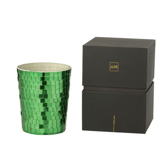 J-Line J Line bougies parfumées Jolipa Bougie Parfumée Miroir Verre Vert.