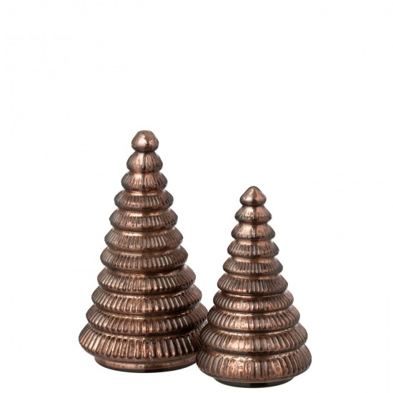 Jolipa Bougie Parfumée Arbre Cotelé Verre Marron Large.