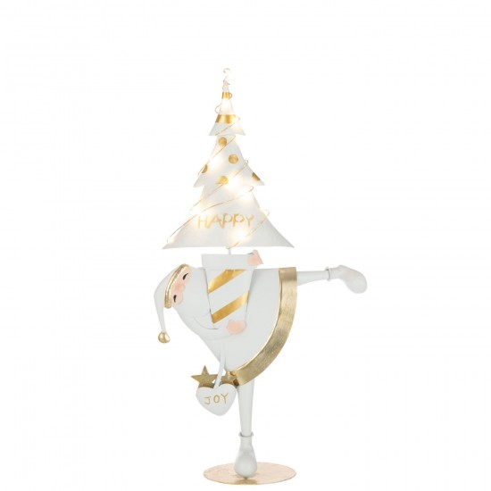 J-line 55268 Jolipa JLine figurines pere noel ou bonhomme de neige.