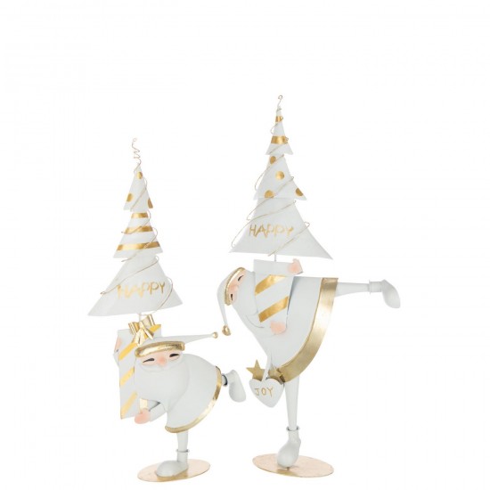 J-line 55268 Jolipa JLine figurines pere noel ou bonhomme de neige.