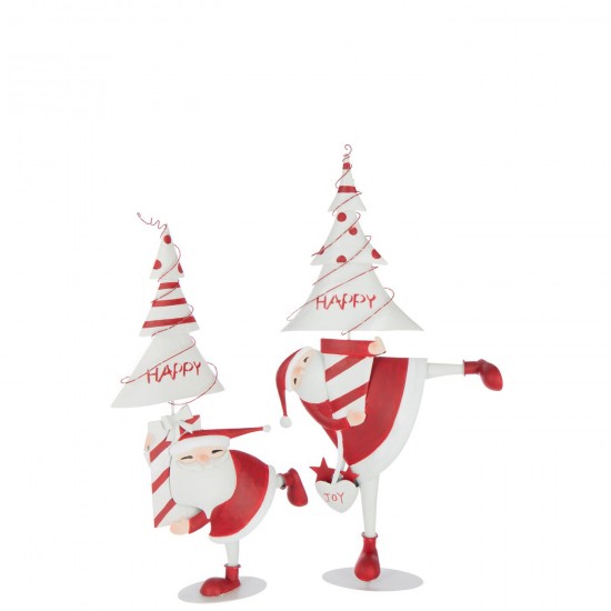 J-line 55277 Jolipa JLine figurines pere noel ou bonhomme de neige.