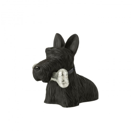 J Line Terrier Ecossais Os Polyrésine Noir L39xB24xH34 cm Jline 55321 by Jolipa 55321.