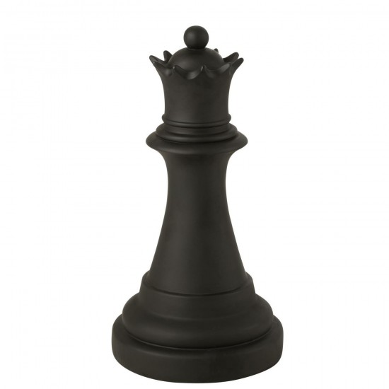 J Line Pièce D'Échecs Reine Polyrésine Noir L35xB35xH67 cm Jline 55323 by Jolipa 55323.