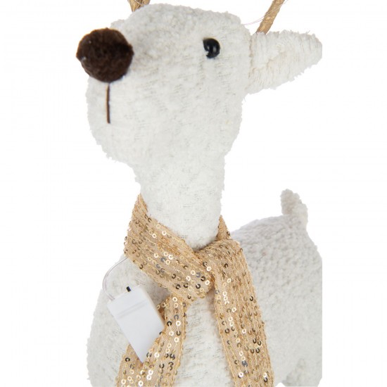 Jolipa Renne Foulard Polyester Blanc Doré Large.