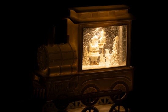 J-Line J Line neiges Jolipa Boule De Neige Locomotive Plastique Blanc.