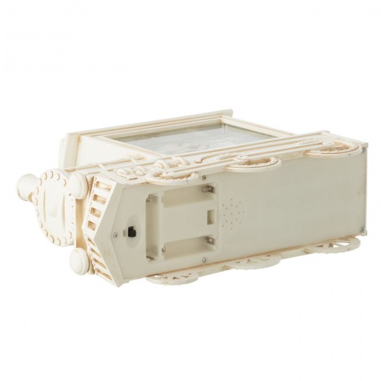 Jolipa Boule De Neige Locomotive Plastique Blanc.