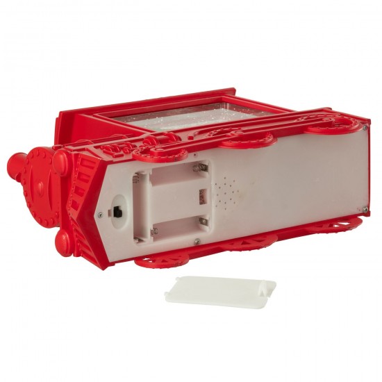 Jolipa Boule De Neige Locomotive Plastique Rouge Noël.