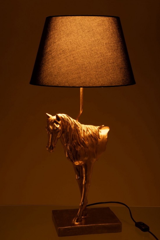 J-Line J Line Éclairage Armatures Luminaires D'intérieur Pieds De Lampe Avec Abat Jour Lampes De Table Jolipa Lampe Cheval Fa.