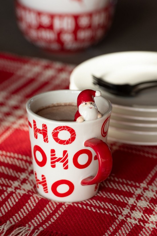 Jolipa Mug Père Noël Dolomite Blanc Rouge.