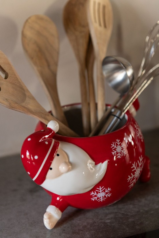 Jolipa Pot À Provision Père Noël Dolomite Blanc Rouge.