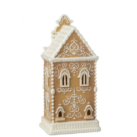 Jolipa Pain D Épice Led Maison Poudre De Chaux Beige Blanc.