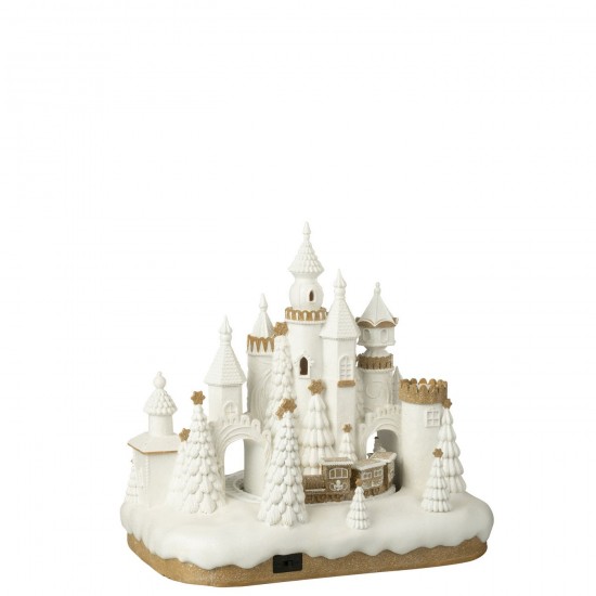 Jolipa Pain D Épice Château Train Poudre De Chaux Beige Blanc.