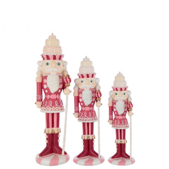 J-Line J Line Gens personnes Jolipa Casse Noisette Bonbon Poudre De Chaux Blanc Rose Large.