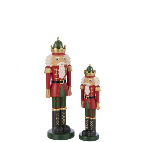 J-Line J Line Gens personnes Jolipa Casse Noisette Sur Base Poudre De Chaux Rouge Noël Vert Foncé Large.