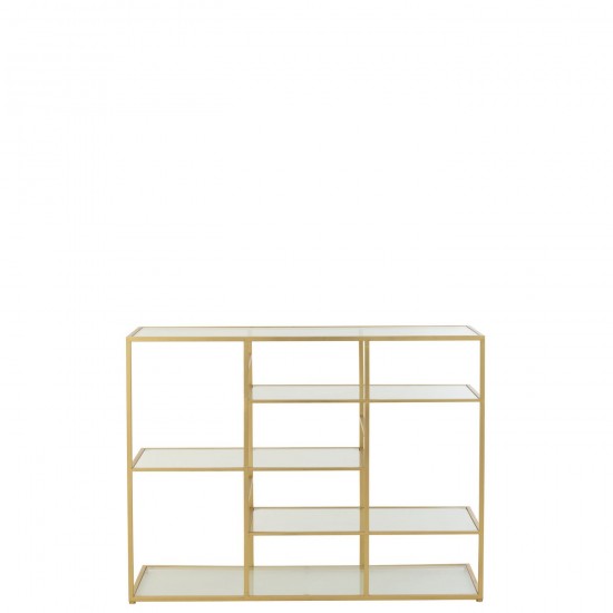 Jolipa Console Fer Verre Doré.
