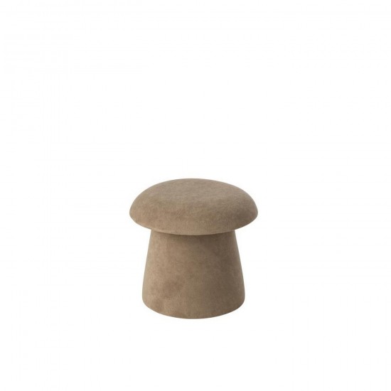 J Line Tabouret Champignon Mdf Grège Small L40xB40xH38 cm Jline 55804 by Jolipa 55804.
