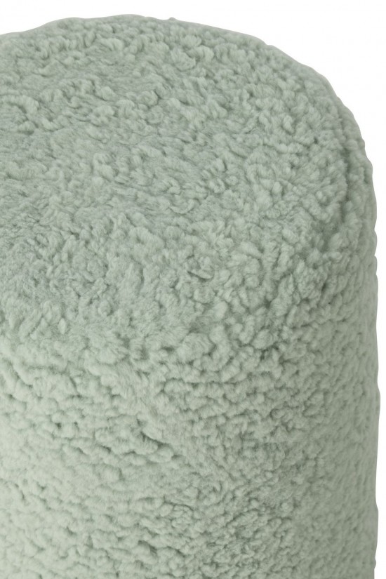 J-Line J Line tabourets ronds Jolipa Tabouret Fourrure Mdf Bleu Clair.