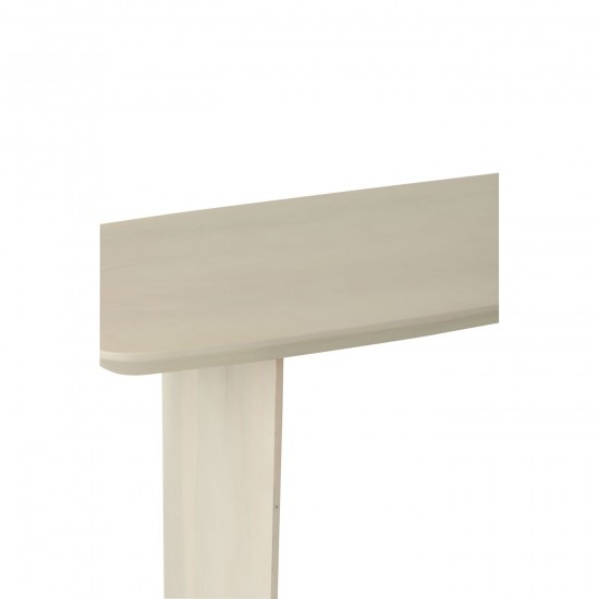 J-Line J Line tables de drapier murales Console Bois D Acacia Blanc.