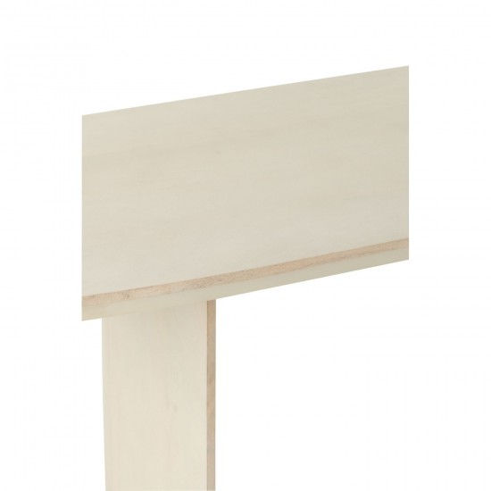 J-Line J Line canapés Banc Bois D Acacia Blanc.