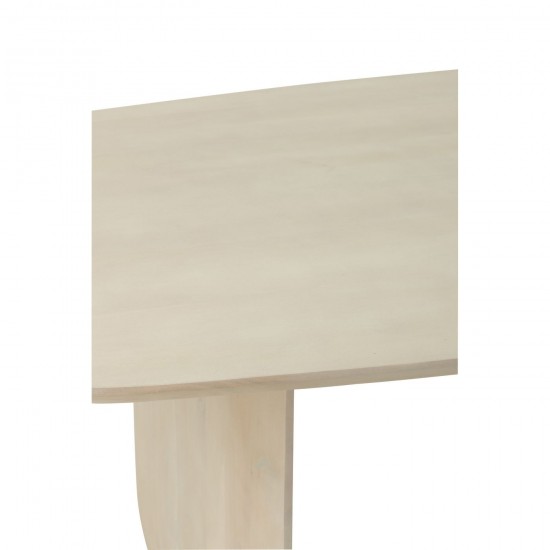 J-Line J Line tables a manger de repas Table À Manger Bois D Acacia Blanc.