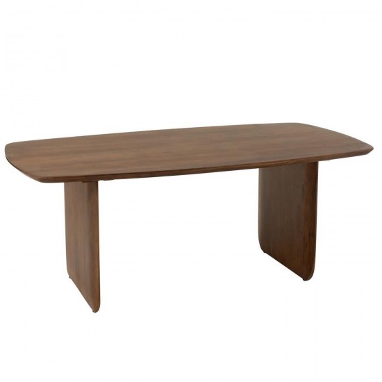 J Line Table À Manger Bois D'Acacia Marron L190xB100xH76 cm Jline 55830 by Jolipa 55830.