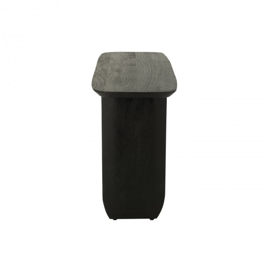 J-Line J Line tables de drapier murales Jolipa Console Bois D Acacia Noir.