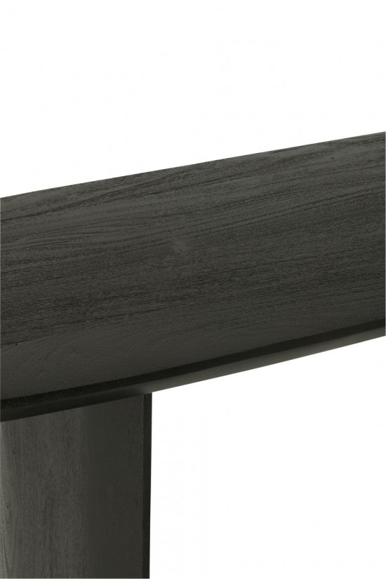 J-Line J Line tables de drapier murales Console Bois D Acacia Noir.