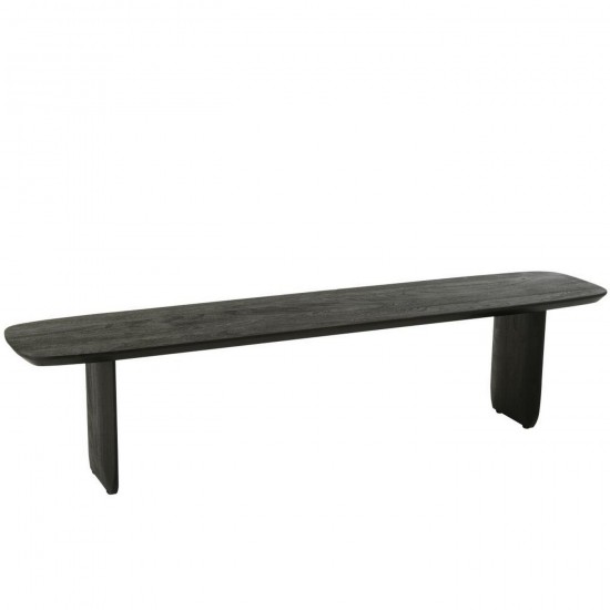 J Line Banc Bois D'Acacia Noir L190xB40xH45 cm Jline 55832 by Jolipa 55832.