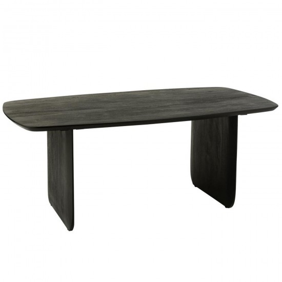 J Line Table À Manger Bois D'Acacia Noir L190xB100xH76 cm Jline 55833 by Jolipa 55833.