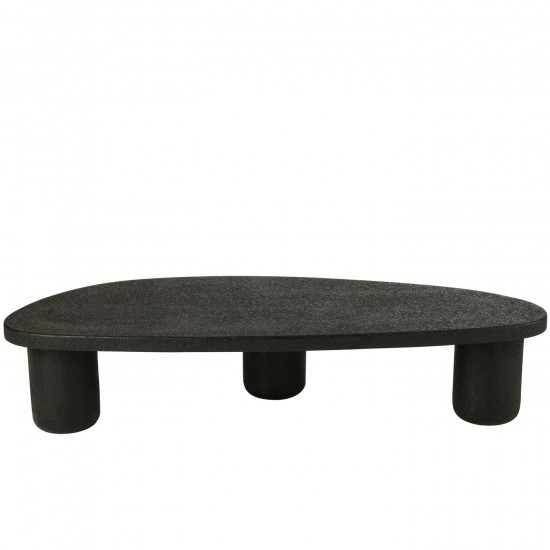 Jolipa Table Basse Ovale Mdf Noir.