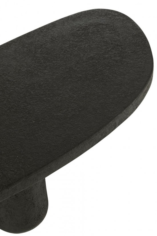 J-Line Tavolino Da Caffe Ovale Mdf Nero.