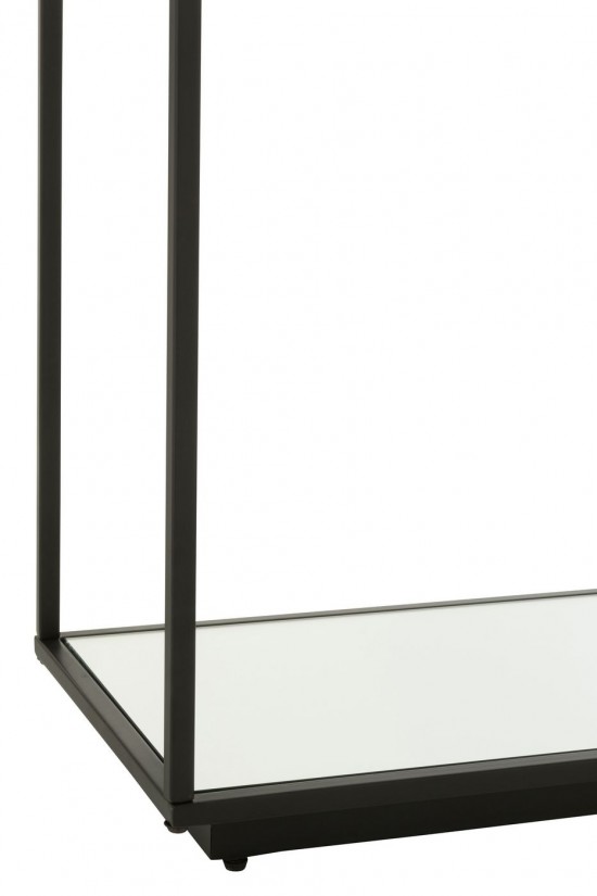 Jolipa Console Fer Verre Noir.
