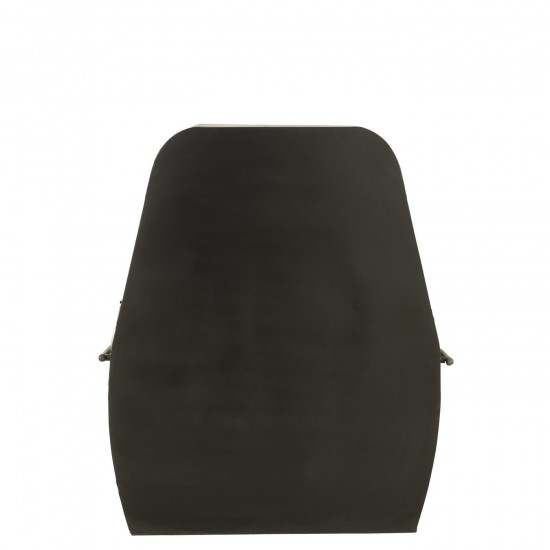 Jolipa Meuble Bar Téléphérique Fer Bois De Manguier Noir Blanc.