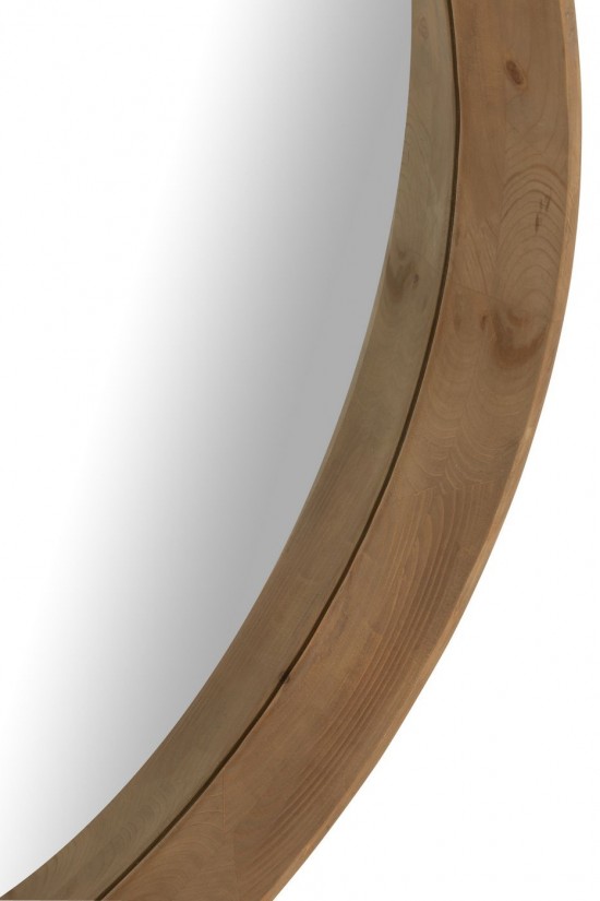 J-Line J Line Miroir mural Miroirs murals Jolipa Miroir Mural Wall Mirror L Bois De Sapin Beige Clair Large.