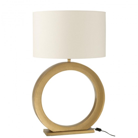 J Line Lampe Rond Aluminium Doré L61xB13xH97 cm Jline 55981 by Jolipa 55981.