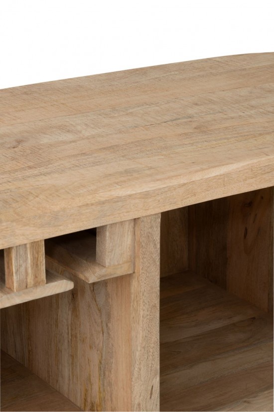 J-Line J Line armoires bar Meuble Bar Lounge Bois De Manguier Naturel.