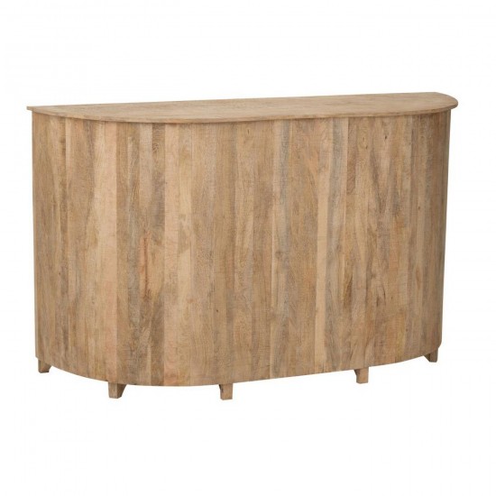 J Line Meuble Bar Lounge Bois De Manguier Naturel L180xB65xH108 cm Jline 56060 by Jolipa 56060.