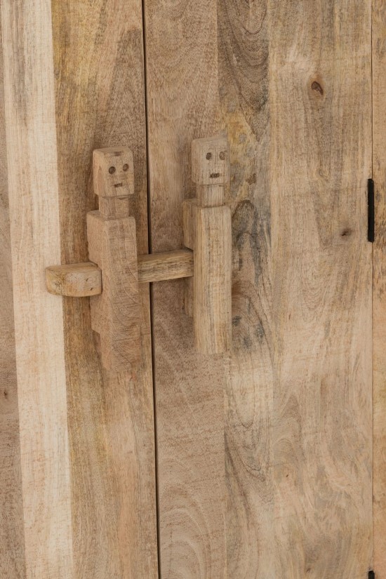 J-Line J Line armoires Meuble Silex Bois De Manguier Naturel.