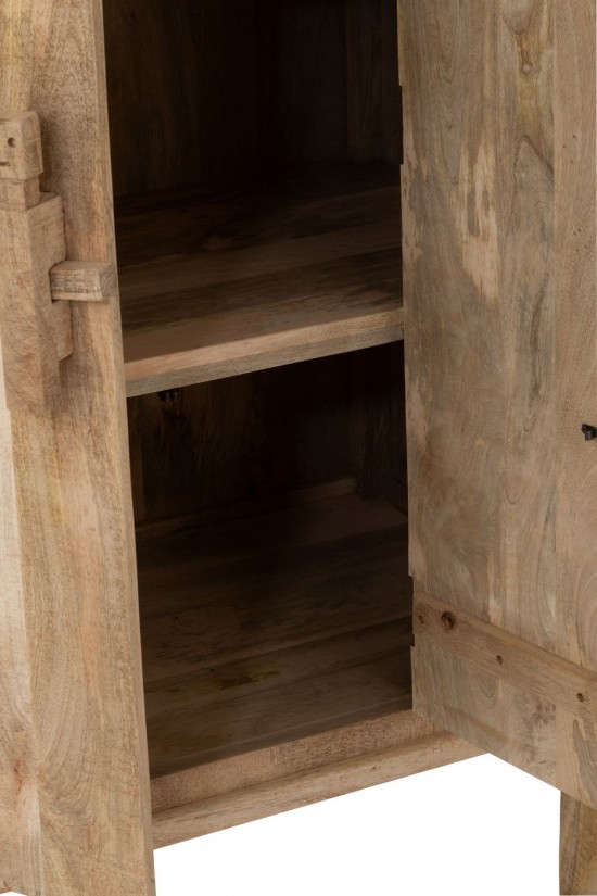 J-Line Armadietto Silex Legno Di Mango Naturale.