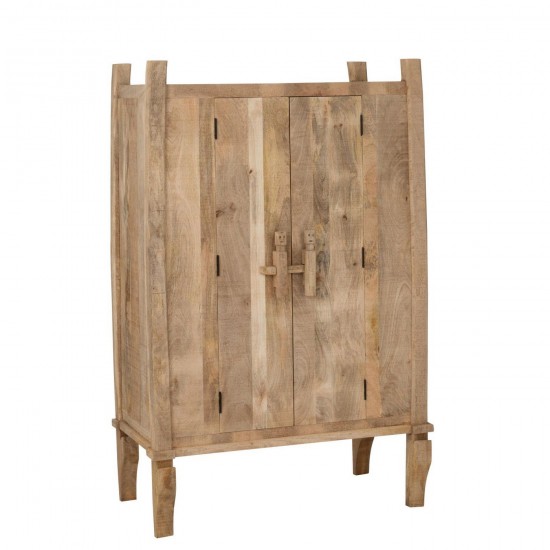 J Line Meuble Silex Bois De Manguier Naturel L110xB58xH174 cm Jline 56061 by Jolipa 56061.