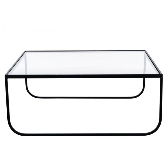 J-Line J Line coussins Jolipa Coussin Pied De Poule Coton Blanc Noir.