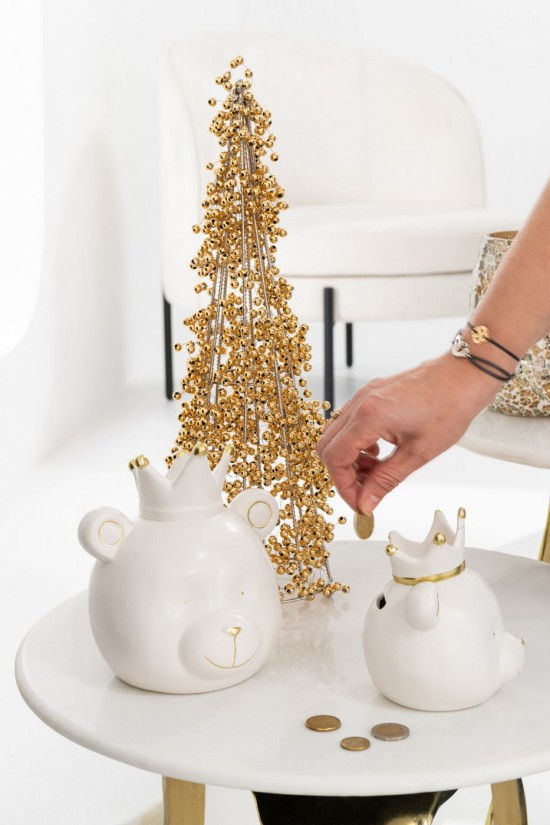 Jolipa Cône Perles Acrylique Doré Small.