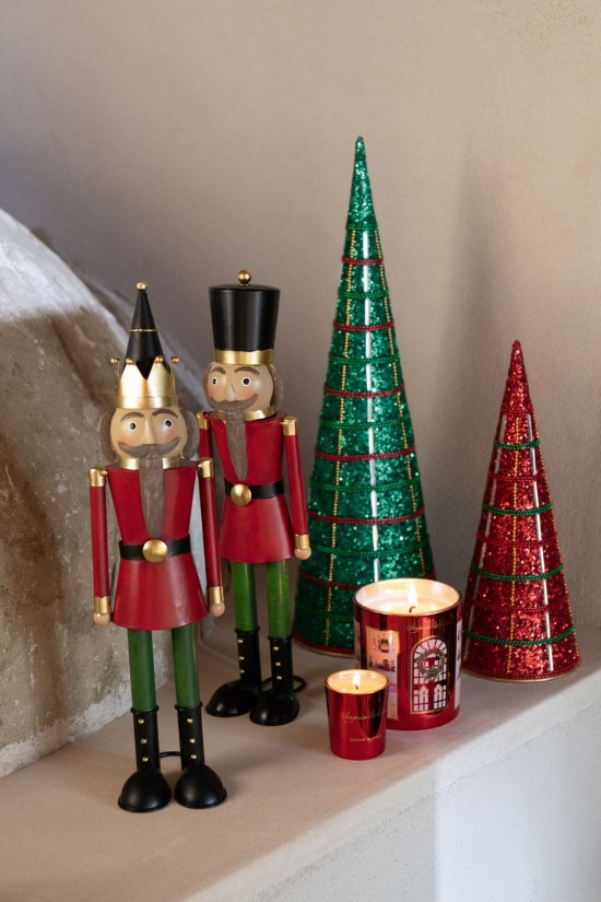 Jolipa Set De 2 Cône Fer Perles Vert Émeraude.