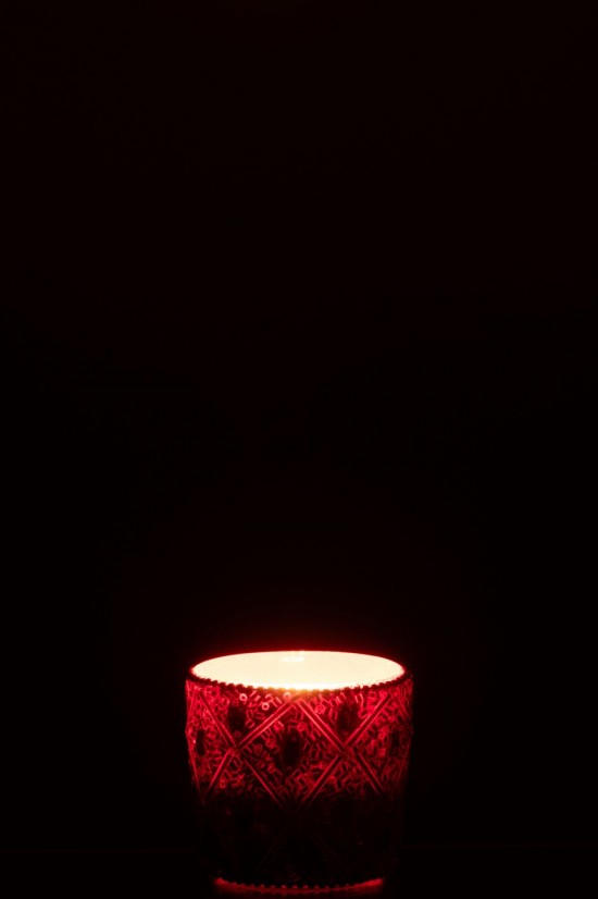 J-Line J Line photophores Jolipa Photophore Verre Perles Rouge Noël Small.