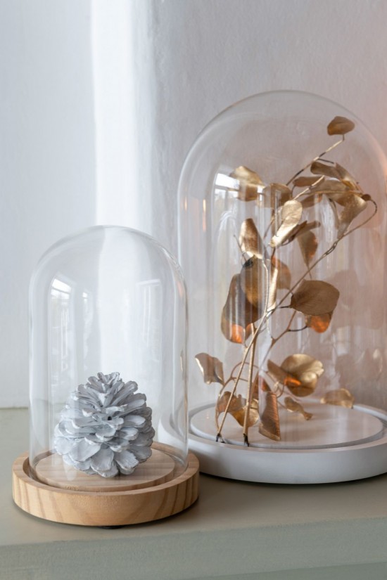 Jolipa Cloche Décorative Verre Naturel Small.